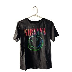 Nirvana Women’s Graphic T-Shirt - Grey (Size Small)